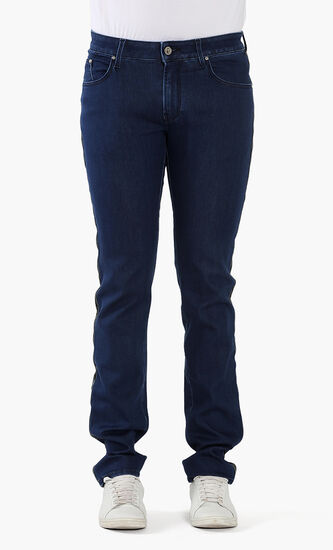 Logo Tape Stretch Fit Jeans