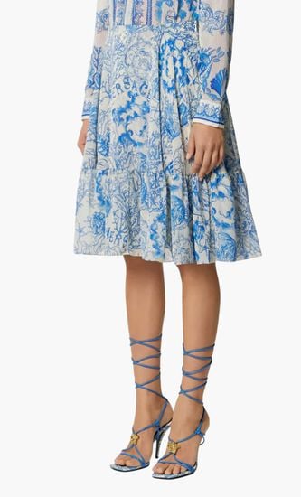 SKIRT UNDERWATER BAROCCO BICOLOUR ALLOVER ON TECHNO CREPONNE