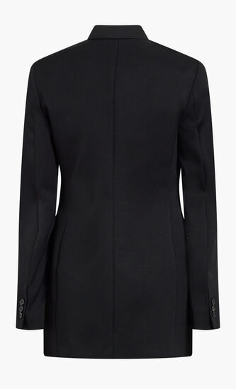 W JACKET 02 TM COMPACT WOOL GRAIN DE POUDRE