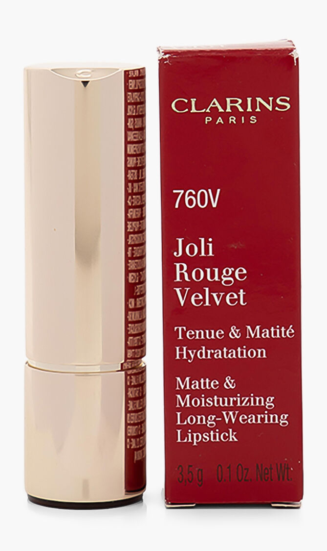 Joli Rouge Velvet Matte Finish Lipstick, 760V Pink Cranberry