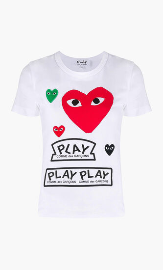 PLAY Multi Logo Print T-shirt