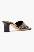 JESSIE SNAKE PRINT CALF LEATHER HAZELNUT