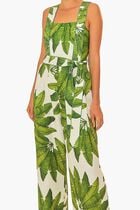PALM FAN OFF-WHITE JUMPSUIT