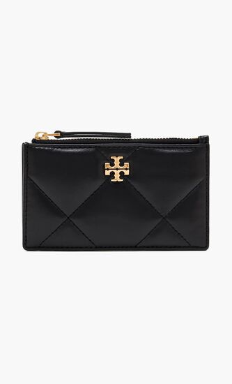 Kira Diamond Quilt Zip Card Case