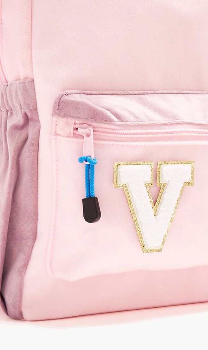 Chenille Sparkle Letter 'V' patch