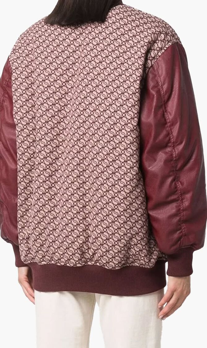 Logo Jacquard Bomber Jacket