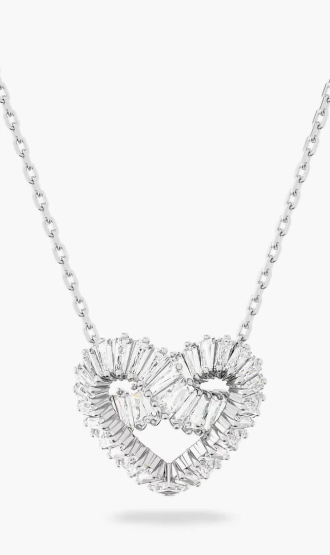 Matrix Mixed Cut Heart Necklace