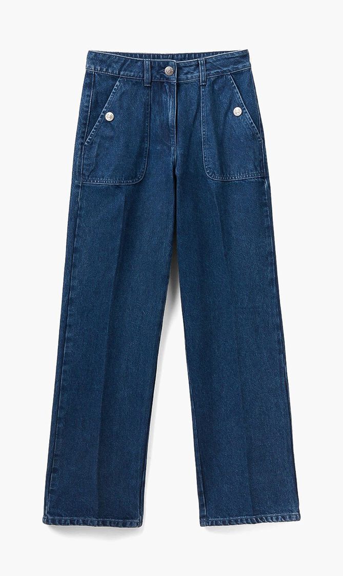 Solid Relaxed Fit Jeans