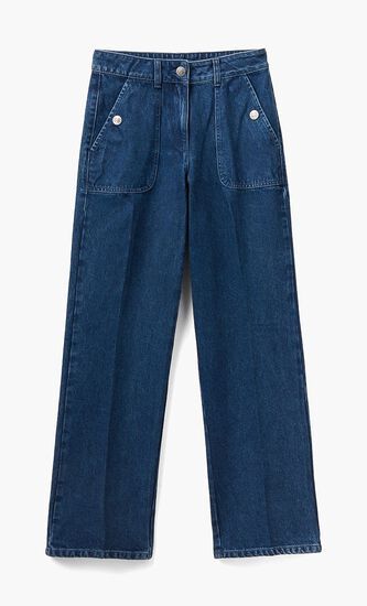 Solid Relaxed Fit Jeans