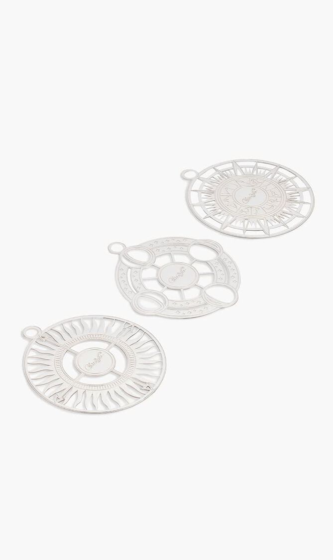 R&Atilde;&ordf;ve Cosmique Set of 3 Ornaments Mini Silver Plated