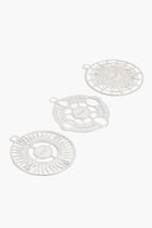 R&Atilde;&ordf;ve Cosmique Set of 3 Ornaments Mini Silver Plated