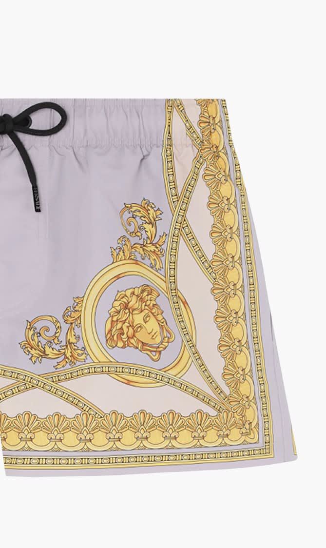 SWIM SHORTS NYLON GOLFO RECYCLED FABRIC HERITAGE PRINT