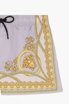 SWIM SHORTS NYLON GOLFO RECYCLED FABRIC HERITAGE PRINT