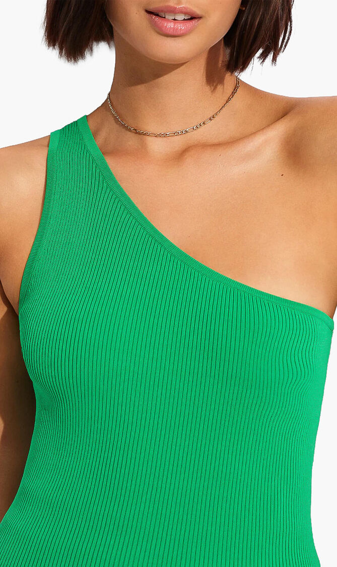 Sea Skin Rib One Shoulder Top