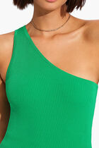 Sea Skin Rib One Shoulder Top