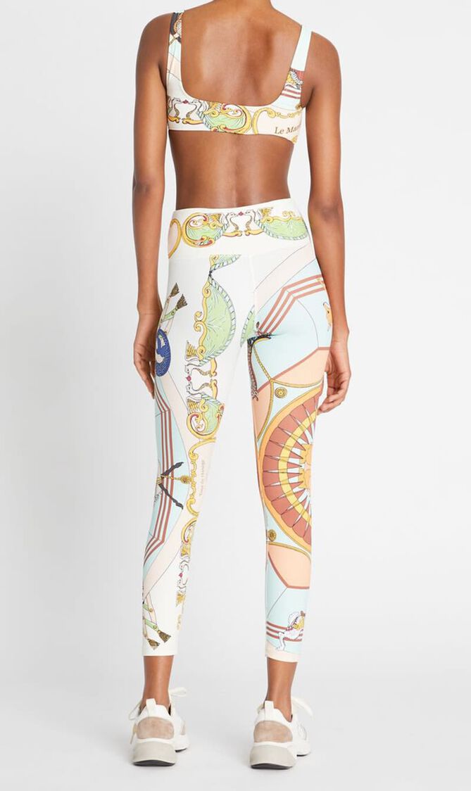 Printed Scoop-back Bra