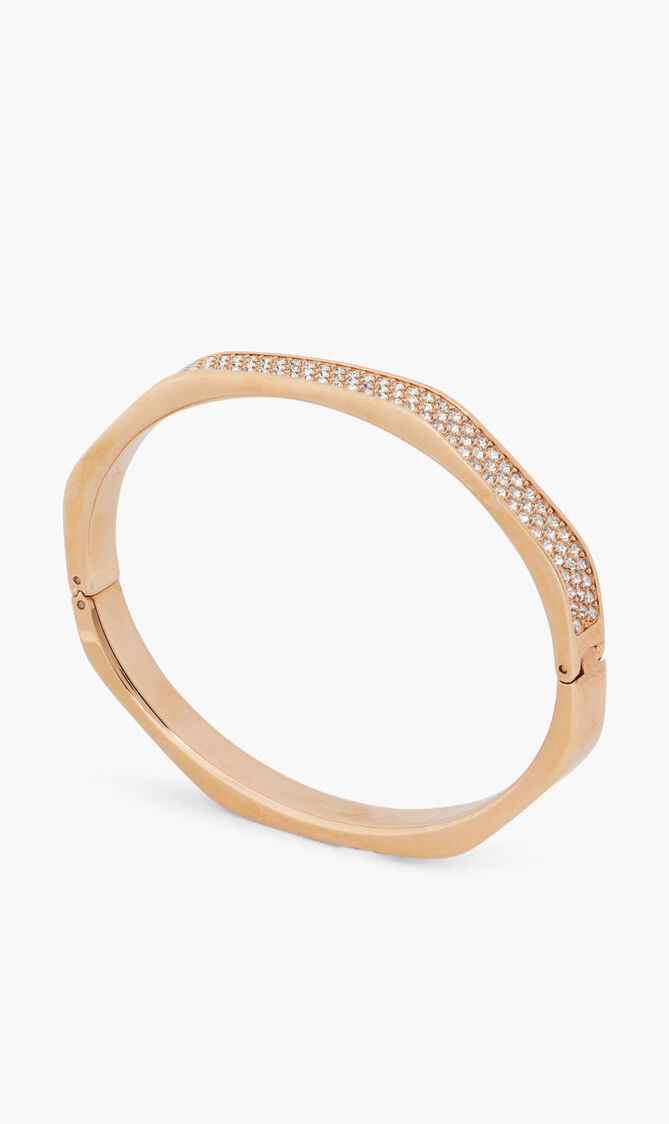 SJC RE DEXTERA BANGLE OCT PAVE CRY/ROS L