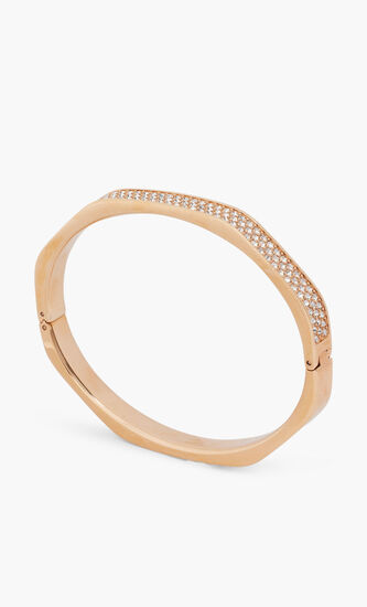 SJC RE DEXTERA BANGLE OCT PAVE CRY/ROS L