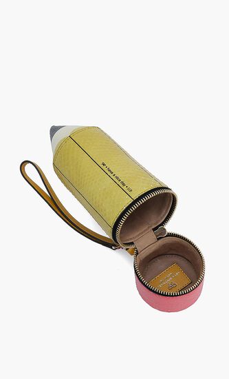 Snake Print Pencil Clutch