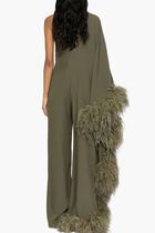 Ebro Feather Trim Jumpsuit