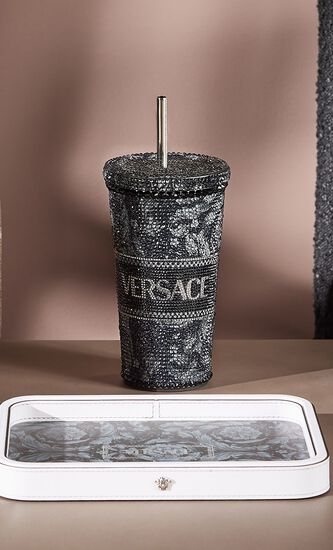 Barocco Crystal Travel Cup Black