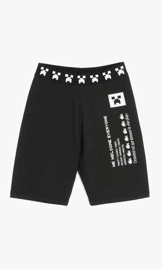 Classic Minecraft Logo Shorts