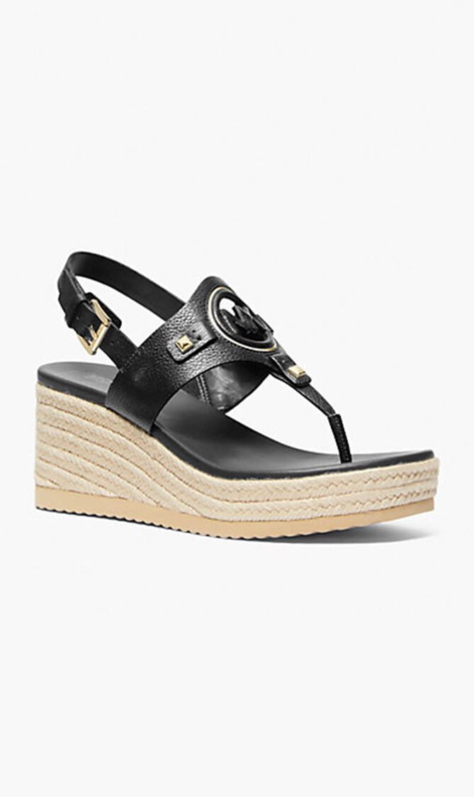 Aubrey Cutout Leather Sandals
