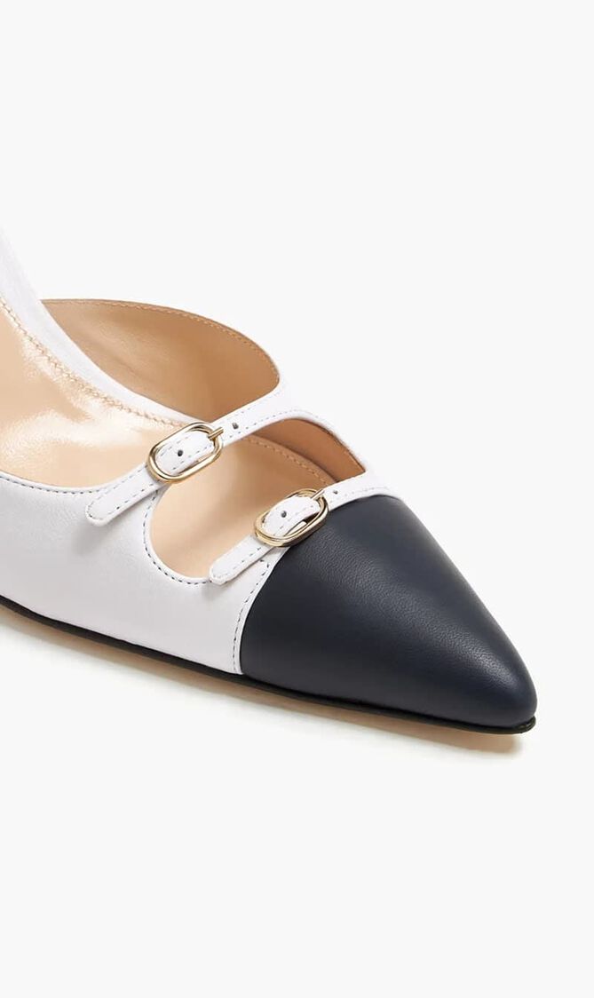 CAROLINE LEATHER FLAT - 75 MM
