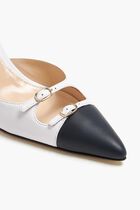 CAROLINE LEATHER FLAT - 75 MM