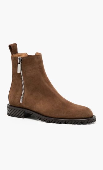 COMBAT SUEDE ANKLE BOOT BROWN BROWN