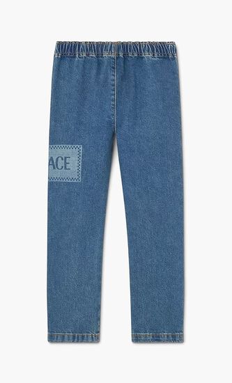 PANT DENIM DENIM BLUE MEDIUM WASH 90S VINTAGE LOGO KIDS LASER