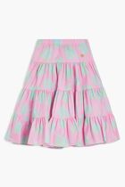 Rose Print Cotton Skirt