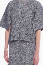 Ribbed short sleeve top