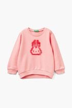 Embroidered Bunny Long-Sleeve Sweatshirt