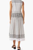 Printed Cotton Wrap Dress