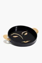 Kelly Behun Henri Serving Tray Round Medium Black