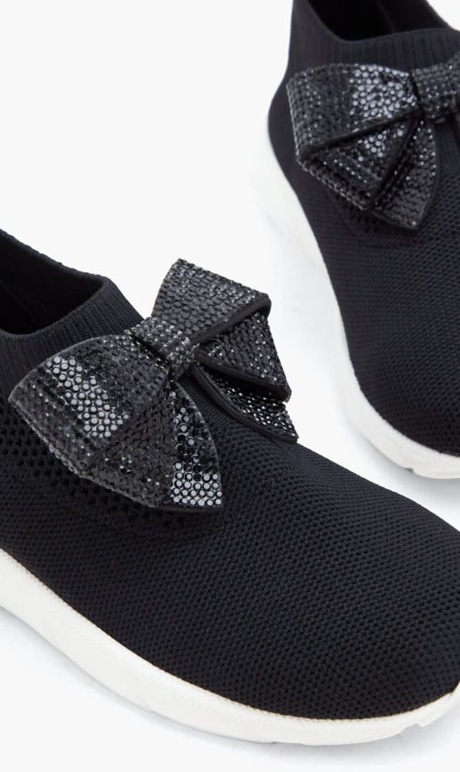 KNITTED SNEAKERS WITH RESTRAINT BOW KNITTED SNEAKERS WITH RESTRAINT BOW