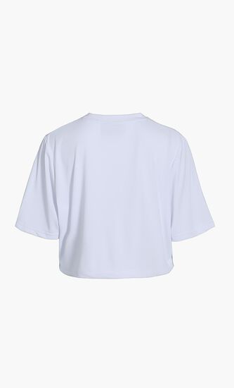 Nicoletta Cropped Logo T-shirt