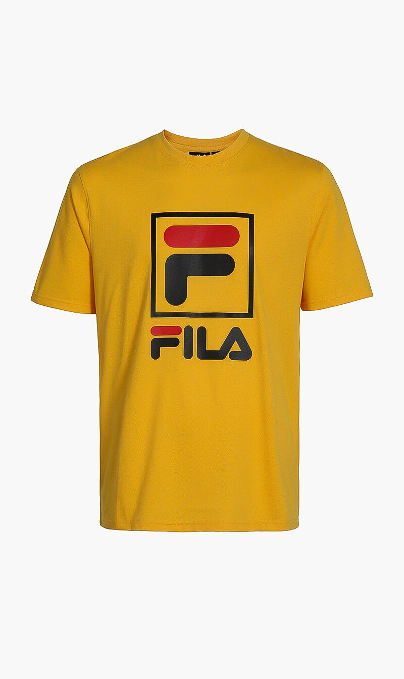 Fila yellow t shirt outlet