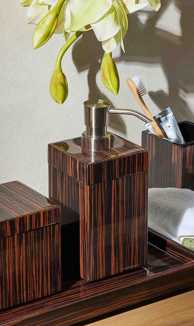 Macassar Ebony Soap Dispenser