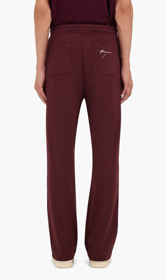Track Pants with Contrasting Stripe
