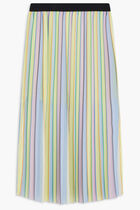 STRIPE PLEATED SKIRT