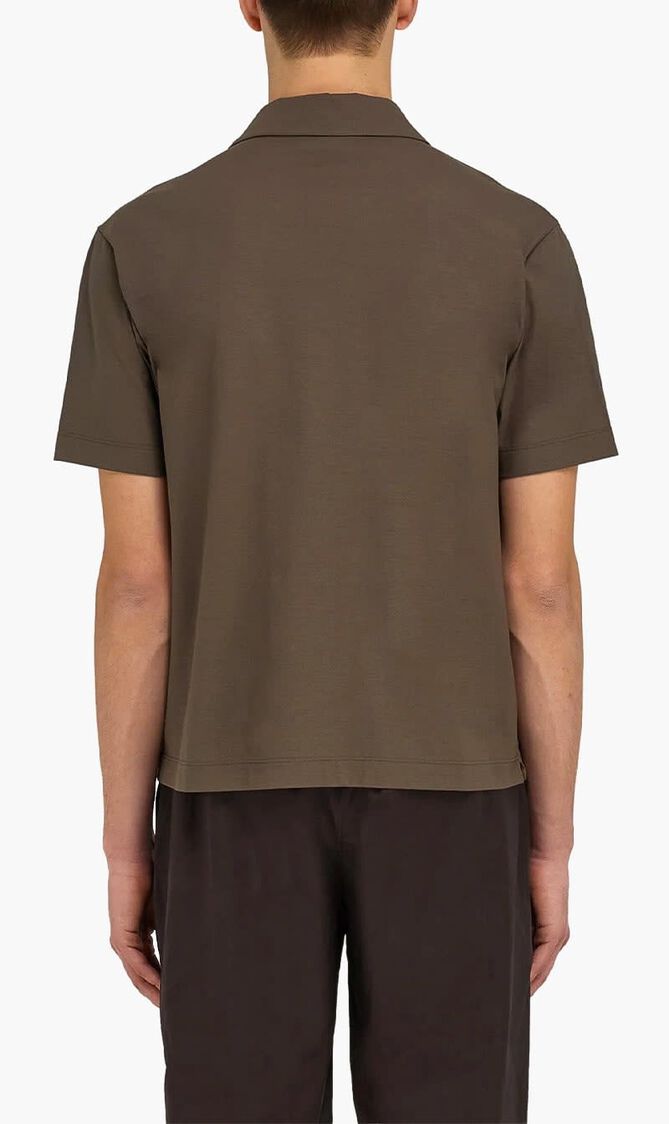 Crepe Voile Polo Shirt