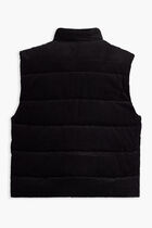 BRIO CORD PUFFA GILET WITH GEO PATTERN