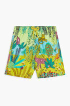 Jim Printed Twill Swim Trunks