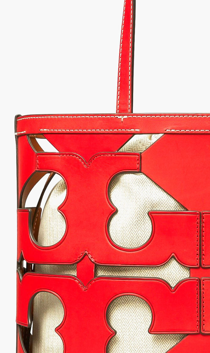 Ella Cutout Logo Small Tote Bag