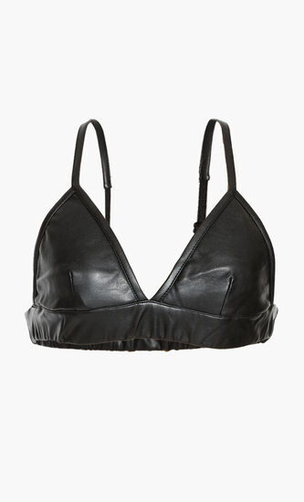 Eco-Leather Crop Top