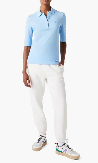 Slim Fit Ribbed Polo