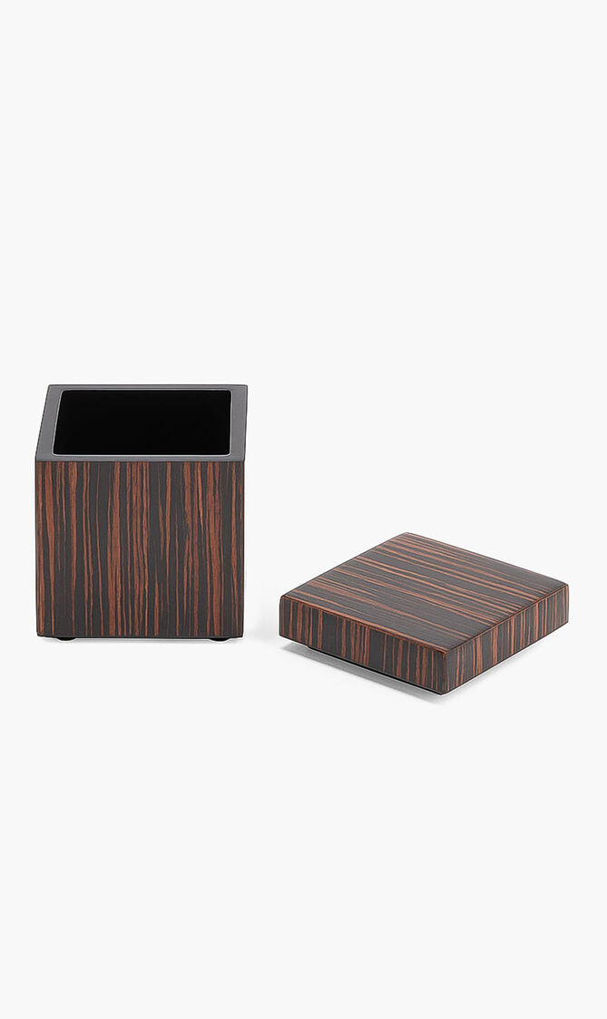 Macassar Ebony Cube Box Macassar Ebony Cube Box