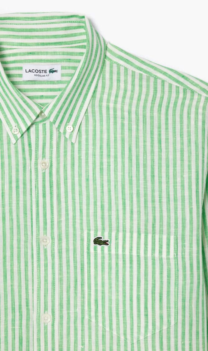 Regular Fit Striped Linen Shirt